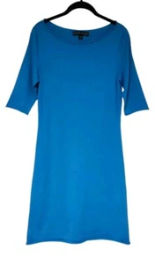 Ralph Lauren Cashmere Silk Blend Blue Dress Size Medium - Picture 1 of 4