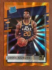 2020-21 Donruss Rated Rookies Udoka Azubuike orange lazer RC Utah Jazz #214 