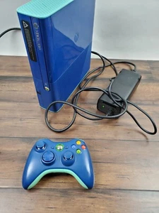 Xbox 360 E Special Edition Blue 500GB Console Controller Call Of Duty Tested - Picture 1 of 10