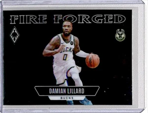 2023-24 Panini Phoenix Fire Forged Damian Lillard Milwaukee Bucks #7 - Picture 1 of 2