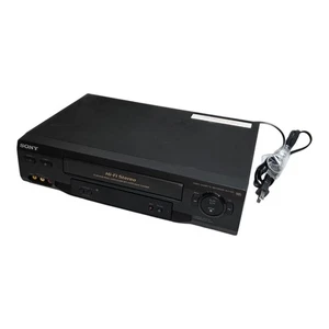 Sony SLV-N51 VCR 4 Head Hi-Fi Stereo VHS Player Recorder Black Tested WORKS - Picture 1 of 24