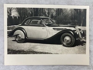 Vtg BMW 327/28 Coupe Postcard Echte Photographie 1937-1940 No Writing Unstamped - Picture 1 of 2
