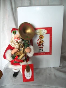 Possible Dreams Clothtique-Oompah!-Dept 56-Santa Playing Tuba-4038730 Weihnachtsdeko - Bild 1 von 6