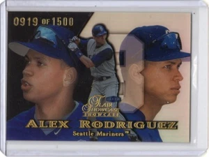 1999 Flair Showcase Row 1 Seat 14 Alex Rodriguez #ed 919/1500 Seattle Mariners - Picture 1 of 2