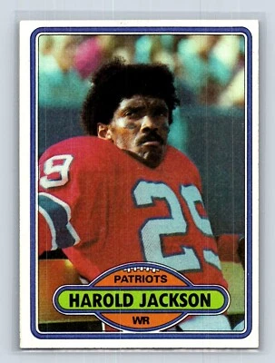 1980 Topps Football Harold Jackson #7 New England Patriots - Image 1 of 4