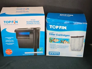 Brand New Top Fin Silent stream PF-L Filter 40 Gallon Aquarium & 4 Cartridges - Picture 1 of 7