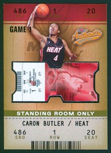 2002-03 Fleer Authentix Standing Room Only CARON BUTLER RC Rare SP SRO #/25