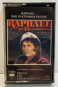 Raphael "Sus 15 Eternos Exitos" 1983 Latin Music Ballads Cassette Pre-Owned) - Picture 1 of 12