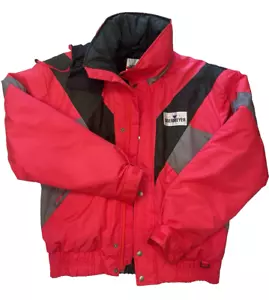 OBERMEYER Sport Ski Jacket Coat Aviator Recco Technology Red Black Gray Mens S - Picture 1 of 7