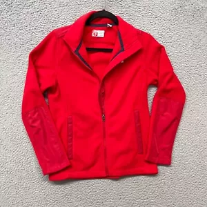 Chick Fil A Jacket Womens S Red Fleece Full Zip Lightweight Employee Uniform - Picture 1 of 12