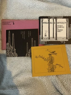 Edward Gorey Peter Neumeyer 3 Softcovers in Publisher Envelope Signed First Ed - Image 1 of 4