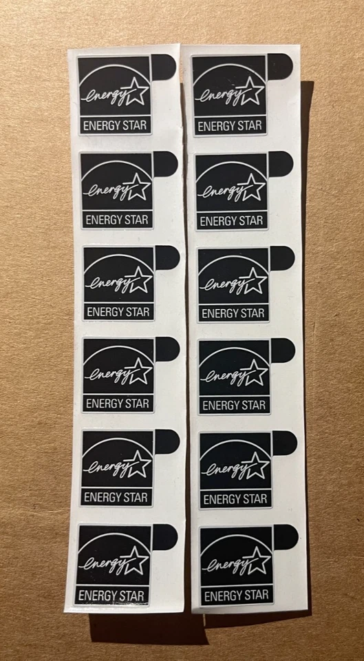 10 pcs sticker for energy Black color Case Badge Logo Label 15mm x 15mm - Image 1 of 1