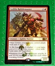 MAGIC THE GATHERING TCG - M15 "Goblin Rabblemaster" Foil Rare MTG126