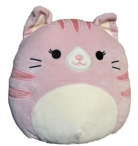 Squishmallows 10” Laura The Pink Tabby Cat Plush Toy NEW - Picture 1 of 3