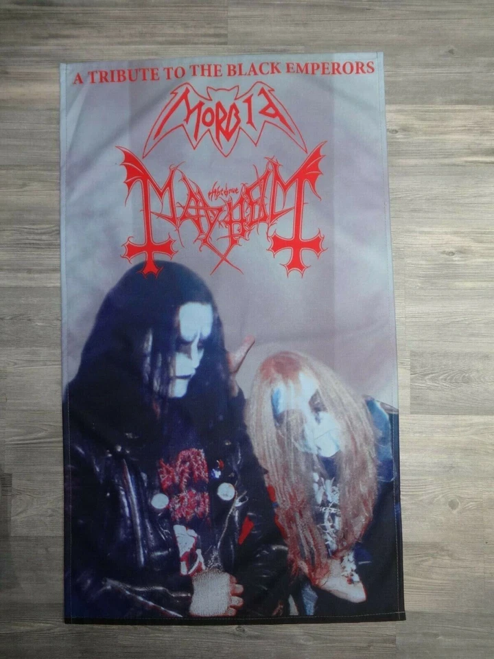 Mayhem Flag Flagge Poster Black Metal Watain Dissection Taake Archgoat Venom - Bild 1 von 1