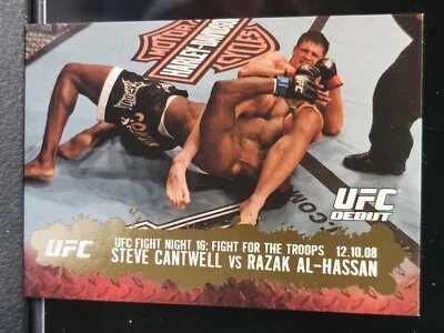 Steve Cantwell Razak Al-Hassan #109 2009 Topps UFC Round 2 Thick Gold Parallel - Image 1 of 2