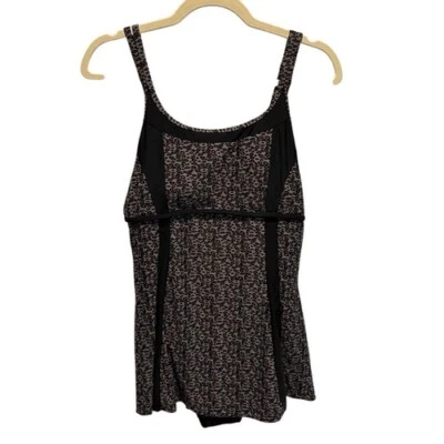 Vestido de baño Shore Shapes estampado de leopardo sin mangas correas ajustables talla 10 Foto 1 de 4