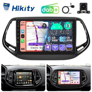 DAB+ Android 13 CarPlay Autoradio GPS Navi RDS FM BT Für Jeep Compass 2017-2020 - Bild 1 von 16