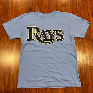 Majestic Youth Tampa Bay Rays Baby Blu Jersey Grande L Baseball MLB Ragazzi - Foto 1 di 5