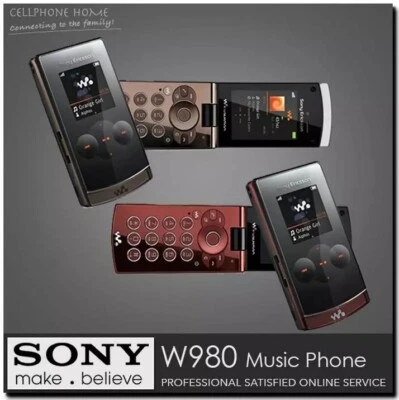 Sony Ericsson W980 W980i 3G HSDPA 2100 2G GSM 850 900 1800 1900 Flip Cellphone - Image 1 of 4