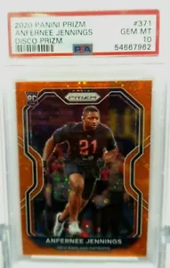 Anfernee Jennings 2020 Panini Prizm Orange Disco Prizm RC # 371 PSA 10 RARE $$$$ - Picture 1 of 2