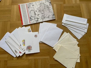 Set * Briefblock Briefpapier blumig Briefkarten Umschläge * TOP - Bild 1 von 7