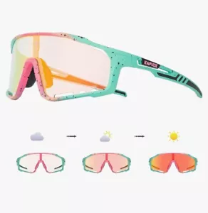 Kapvoe Photochrome Fahrradbrille Reiten Fahrrad Sonnenbrille Unisex - Bild 1 von 5