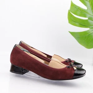 Vionic Womens Mod Daphne Pump Size 9.5 Low Block Heel Burgundy Suede Dress Shoes - Picture 1 of 15
