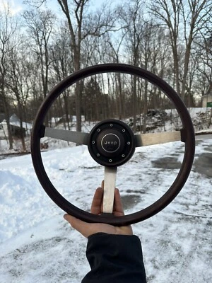 84-95 Jeep Comanche Cherokee XJ 3 radios volante bocina botón OEM Borgoña Foto 1 de 4