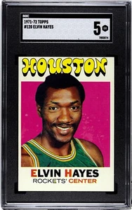 SGC 5 - 1971-72 Topps #120 Elvin Hayes HOUSTON ROCKETS HOF! ICONIC CARD! EX! - Picture 1 of 3