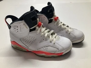 Nike Air Jordan 6 Retro Blanco Infrarrojo OG VI Blanco Rojo 384664-123 Talla 8 - Imagen 1 de 15