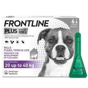 Frontline Plus Flea & Tick Treatment Large Dogs 20-40kg Vet Approved I Fast P&P - Picture 1 of 7