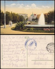 Postcard Kolberg Kołobrzeg Kaiserplatz 1915 gel. Field postage stamp