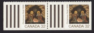 CHRISTMAS = ICON = Canada 1988 PAIR from Booklet #1225a MNH - Picture 1 of 1