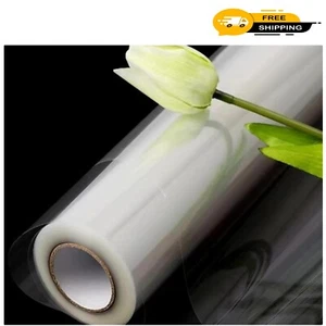 Clear Plastic Wrap, 16" x 200' Roll - Perfect for Gifts, Baskets & Bouquets - Picture 1 of 8