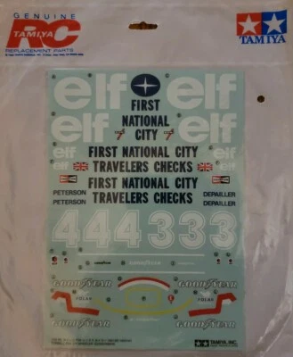 Tamiya 49138 Tyrell P34 Decal/Sticker Sheet - 9494045 - NIP - DISCONTINUED - Image 1 of 2