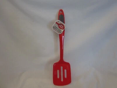 Utensilios de cocina Betty Crocker espátula ranurada roja nueva con etiquetas Foto 1 de 4