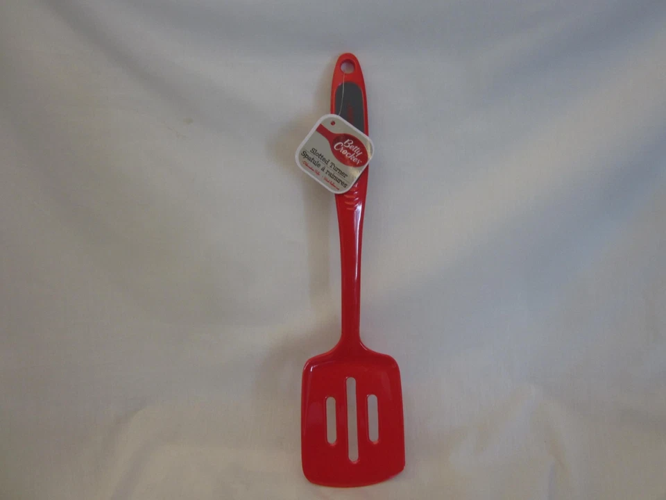 Betty Crocker Jumbo Red Melamine Solid Turner Spatula