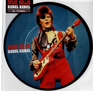 DAVID BOWIE Rebel Rebel 7" PICTURE DISC 70s CLASSIC ROCK GLAM - Picture 1 of 2