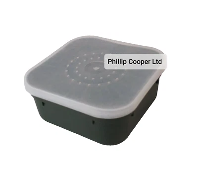 LEMCO Angelköderboxen - quadratisch schmale Tiefe Aqua One (1.1) Pint Köderbox