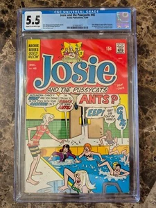 Josie and The Pussycats #45 CGC 5.5 1969 DeCarlo 1st Appearance Pussycats Band - Bild 1 von 4