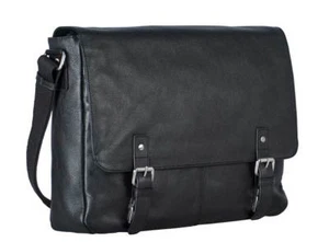 Leonhard Heyden Berlin L Umhängetasche Schnalle black Neu 904382 Leder Tasche - Bild 1 von 3
