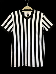 Dick's Sporting Goods Referee Short Sleeve Black and White Striped Size Small - Picture 1 of 5