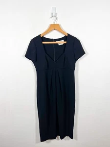 Max Mara Dress 10 Black Formal Tailored Smart Classic Elegant Business Shift - Picture 1 of 11