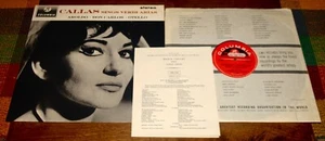 SAX 2550 MARIA CALLAS ARIAS UK B/S COLUMBIA STEREO FACTORY SAMPLE LP W/ INSERT - Picture 1 of 10