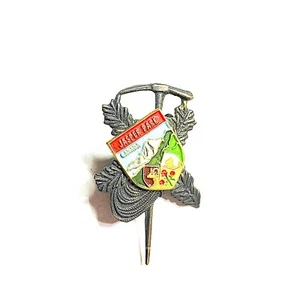 VINTAGE Alberta Canada Jasper Park Crest/Shield Enameled Paint Lapel Pin - Picture 1 of 4