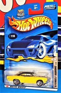 Hot Wheels 2002 Hot Rod Magazine Series #110 '70 Plymouth Roadrunner Yellow - Picture 1 of 2