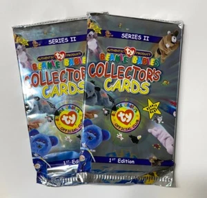 TY Beanie Babies Collectors Cards Series II 2 Packs Authentic 1999 1st Edition - Picture 1 of 1