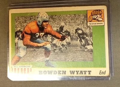 1955 Topps All-American FB Bowden Wyatt #77!  Tennessee Volunteer Ungraded - Image 1 of 2