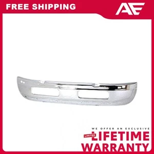 Bumper Chrome Front For 1994-2002 Dodge Ram 1500 2500 3500 Standard Cab Pickup - Picture 1 of 6